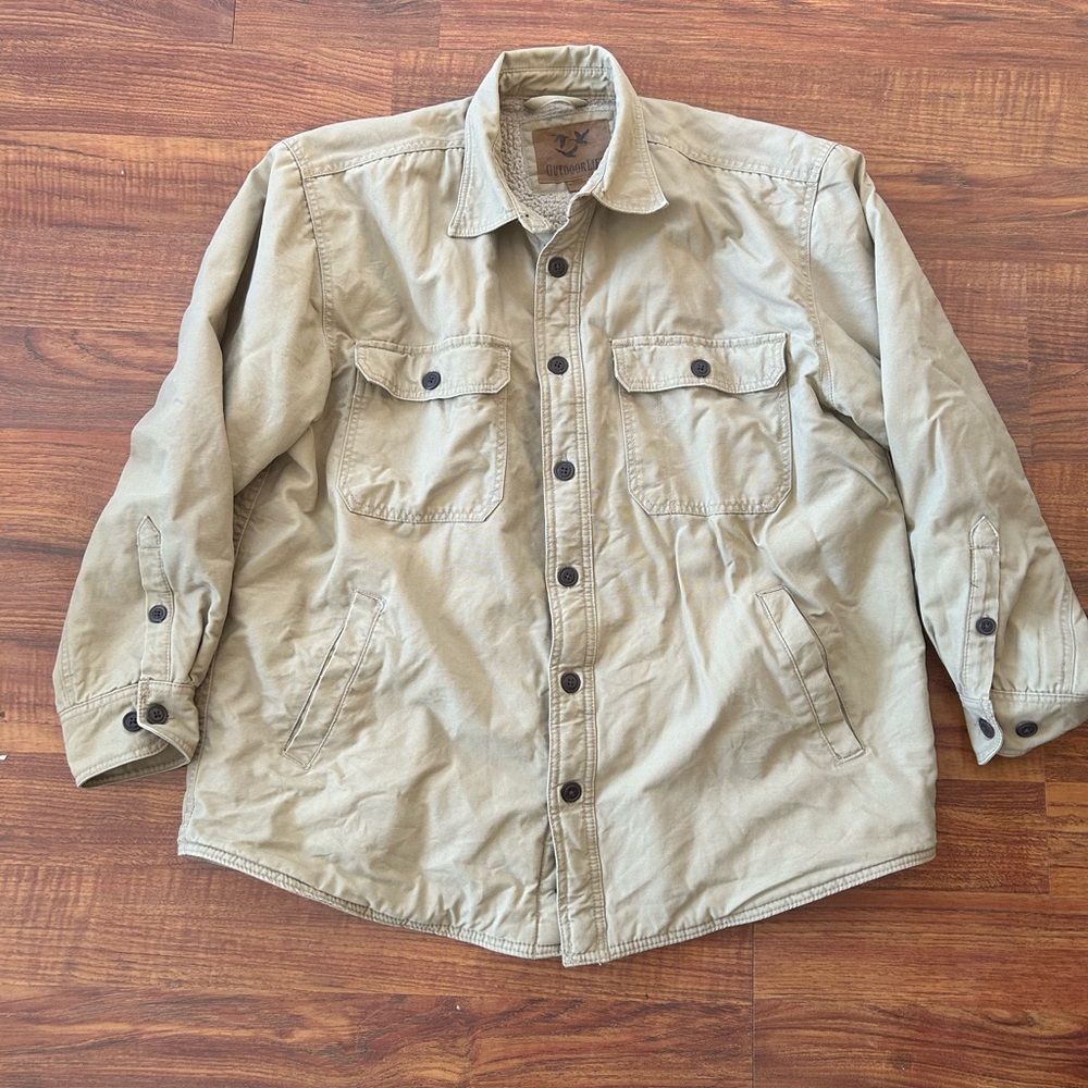 Men’s Sherpa Lined Jacket size large